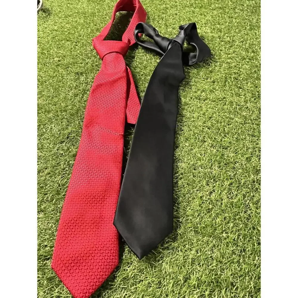 Set of Two Men's Ties - Red Rooster &‎ Black Goodfellow
